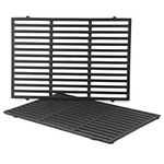 Stanbroil Cast Iron Cooking Grate for Weber Genesis II and Genesis II LX 300 Series Gas Grills, Replacement Parts for Weber 66095, Set of 2