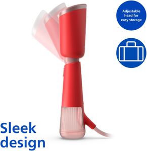 Philips 5000 Handheld Garment Steamer – Orange Red