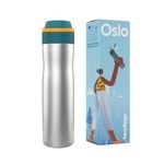 Headway Oslo Thermosteel Water Bottle with Infuser Cosmic Grey 750 ml - 2 Years Brand Warranty | Triple Layer Vacuum Insulated Flask | Hot for 8+ Hours & Cold for 18+ Hours | Ideal for Home & Office