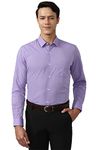 Peter England Men's Regular Fit Shirt (PESFONUPD39636_Lilac 40)