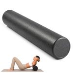 Physioworx EPP High Density (Very Firm) Foam Roller, Black, 90 x 15 x 15 cm