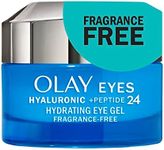 Olay Hyaluronic + Peptide 24 Gel Eye Cream, Fragrance-Free, 15 mL,1