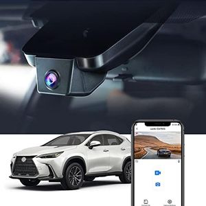 Fitcamx 4K Dash Cam Suitable for 2022 2023 2024 2025 Lexus NX350 NX250 NX300 NX Premium Luxury NX450h F Sport, OEM Look, 2160P UHD Video, G-Sensor Loop Recording, WiFi & APP, Plug & Play, 64GB Card