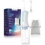 ORACURA® OC300 LITE Smart Pro Water Flosser® Blue | 365 Days Warranty | 4 Modes | Micro-Bubble Technology | 2 Nozzle Tips | 4 Vibrant Colours | 300ml Water Tank