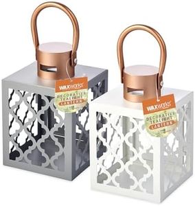 Waxworks Citronella Candles Mosquito Repellent Outdoor, 3 Pack Tea Lights, Natural Bug Repellent for Patio, Garden & Indoor Use - Clean Burning & Stylish, Random Colours