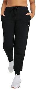 Champion Women's Joggers, Powerblend, Fleece Joggers, Sweatpants for Women, 29" (Reg. or Plus), Black, Large