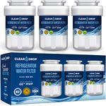 GE MWF Water Filter Replacement. Compatible Models for GE: MWF, MWFAP, MWFP, MWFINT, GWF, GWFA, HWF, HWFA, HDX FMG-1, Smart Water, WFC1201 -CLEAR DROP (3 Pack)