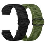 TumpCez - Quick Release Elastic Nylon Watch Straps - Band Width- 16mm 18mm 19mm 20mm 22mm-Choose Colour & Width