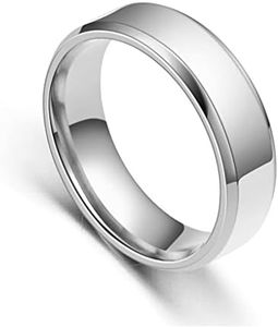 Unisex Band Ring Aesthetic Wife Husband Hand Jewelry Presents Accessories, Silver, Size 9