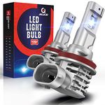 AOLEAD H11 H8 H9 LED Headlight Bulb 50W 6500K Cool White Fanless Conversion Kit All in One