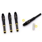 CUESOUL 4 pcs TERO AK7 Dart Shafts Built-in Spring Telescopic for Steel Tip Darts and Soft Tip Darts