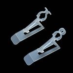 Yukrilt All-in-One Christmas Light Clips - Outdoor Universal Gutter and Shingle Clip for C7, C9 and Mini Decoration Lights (100 Pack)