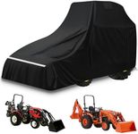 Tractor Cover Large,600d Oxford Cloth for John Deere 1,2,3 Series 1025r 2320 2720 3520, Kubota and Mahindra with Backhoe,Waterproof Uv Resistant & Dustproof, (189 L X 76 W X 86 H in)