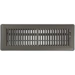 Shoemaker Manufacturing, Bronze, 4x14, Premium Floor Register, All Steel Heavy Duty Vent Cover