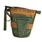 MagiDeal Handy Garden Tool Belt, with Multiple Pocket Heavy Duty Small Tool Belt Pouch Outdoor Gardening Tools Waist Belt for Women & Men Gardeners, Green and Brown