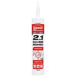 Lepage 2in1 Seal & Bond Sealant - Indoor Caulking for Kitchen, Bathroom Sink & Shower, Flexible & Water Resistant - 295 ml Cartridge, Clear, 1 Pack