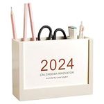 Pen Holder 2024 Desk Calendar for D