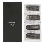 XVX MAGNET POD REPLACEMENTS - 4 PACK - E CIGARETTE VAPE PEN REFILL - MESH COIL - 2ML TANK - REFILLABLE - COMPATIBLE WITH ALL E LIQUIDS