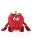 Goodness Gang Plushy Toys - Soft and Safe Stuffed Animals for Kids - Machine Washable and Perfect for Playtime and Bedtime - Full Collection Plush - Strawberry,Red