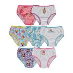 Disney Girls Panty Multipacks Underwear, Princess 7pk, 4 (Pack of 7)