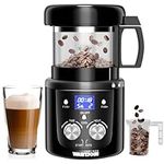 WantJoin Coffee Bean Roaster Machine for Home Use, Coffee Roaster with Timer, Transparent Thickened Glass, Auto&Diy Mode,1400W, 110V~Gift for Coffee Lover, Friends