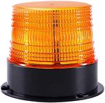 Amber LED Strobe Lights,Wireless Beacon Light,Emergency Flashing Warning Safety Light for Trucks Construction Vehicles Snowplow Tow Work Cars,Magnetic and Rechargeable Battery