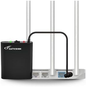Catvision Mini UPS for Wi-Fi Routers I 12V-2A I 2x2600 mAh Battery Backup Upto 4 Hours | Surge & Discharge Protection I 12 Months Warranty | Portable UPS | Replaceable Battery | BIS Approved