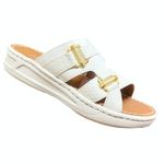 Arabian Comfort: Authentic Handcrafted Sandals Arab Design (White, 7)