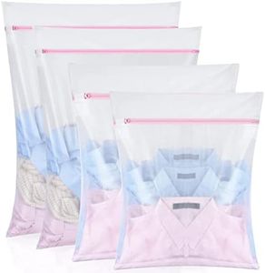 4pcs Laundry Bag| Laundry Bra Bag|Washing bag|Mesh Laundry Bags, H HOME-MART Washing Machine Wash Bag,Delicates Wash Bag,Lingerie Wash Bra Bags for Delicate Clothes with Premium Zipper Lock