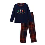 Nap Chief Unisex Baby Printed Christmas Nutcracker Pyjama Set | Cotton Night Suit for Boys & Girls Comfortable Nightdress for Kids Matching T-Shirt & Jogger Set for Kids (Navy 3-6 Months)