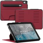 ZUGU CASE iPad Air 11 Case, Ultra-Thin Protective Case/Cover Designed for iPad Air 11" (6th Gen, 2024) / iPad Air 5 / iPad Air 4, 10.9-Inch (2022/2020) Magnetic Stand (Sleep/Wake Cover) - Red