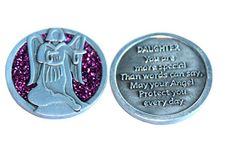 Cathedral Art (Abbey & CA Gift Companion Unique Decorative Coin, 1-1/4-Inch, Metal, Daughter Angel