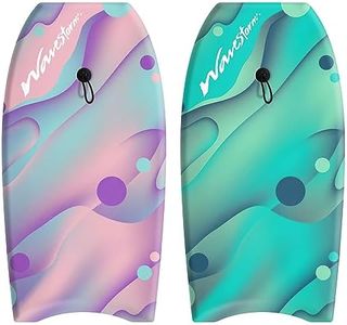 Wavestorm 36in Bodyboard 2-Pack | Graphic top Deck with high Density Slick Bottom | for Kids and Adults | Foam Construction with Accessories | Includes Basic Leash