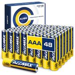 Allmax AAA Maximum Power Alkaline Triple A Batteries (48 Count) – Ultra Long-Lasting, 10-Year Shelf Life, Leakproof Design, 1.5V