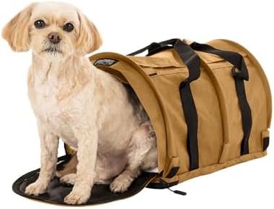 SturdiBag Pro 3.0 Pet Travel Carrier for Cats and Dogs – Soft-Sided with Safety Clips and Seatbelt Straps for Airplane or Car Travel | Large, Earthy Tan