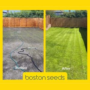 Boston Seeds Fast Growing Grass Seed, Hard Wearing – 10kg Eco Lawn