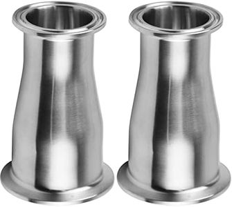 Beduan Reducer Tri Clamp Ferrule Stainless Steel 304 Sanitary Fitting 2" Tube OD to 1-1/2" Tube OD(Pack of 2)