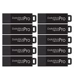 Centon Electronics DataStick Pro USB 3.2 Flash Drive, 256 GB, 10 USB Flash Drives, 10-Pack, Black