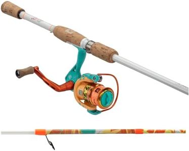 ProFISHiency: 6' Krazy Rec Spinning Combo | 5.2:1 Gear Ratio | 8+1 Bearings | Foldable Handle with Cork Knob | Pre-Spooled w/8lb Hi-Viz Orange Line