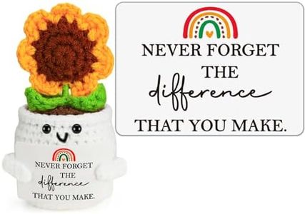MBL Retirement Appreciation Gifts for Women - Handmade Funny Cool Crochet Sunflower Retirement Leaving Going Away Farewell Goodbye Present for Men Teacher Nurses Coworker Employee Retirees