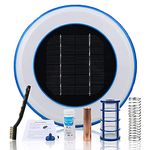 TEHONGMAI Solar Pool Ionizer Solar Powered Pool Ionizer Cleaner Swimming Pool SPA Fountain Cleaning Equipment Pool Water Clarifier Swimming Pool Clarifier