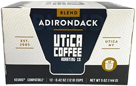 Adirondack Dark Roast Single Serve Coffee Pods | Smooth Body, Molasses, And Chocolate Notes With A Smooth Finish | 12 Count, 2.0 Compatible