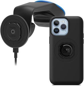 Quad Lock Windscreen/Dashboard Car Phone Holder with MAG Wireless Charging Head V2 and MAG Phone Case for iPhone 14 Pro Max