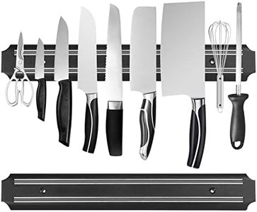 Magnetic Knife Strips(15 Inch X Set Of 2) Magnetic Knife Storage Strip, Knife Holder, Knife Rack, Knife Strip, Kitchen Utensil Holder, Tool Holder, Multipurpose Magnetic Knife Rack