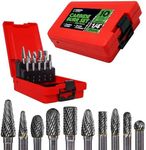 Carbide Burr Set 1/4" Shank – 10 Pc