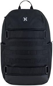 Hurley Mens Skateboard Backpack, Black, One Size