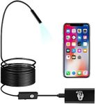 Wireless Inspection Camera, BEVA Premium WiFi Borescope Endoscope 2.0 Megapixels HD Waterproof Snake Tube Camera for iPhone, Samsung, Tablet, Laptop (5 Meter)