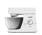 Kenwood Chef Stand Mixer for Baking - Stylish Food Mixer in White with K-beater, Dough Hook, Whisk and 4.6L Bowl, 1000W, KVC3100, White