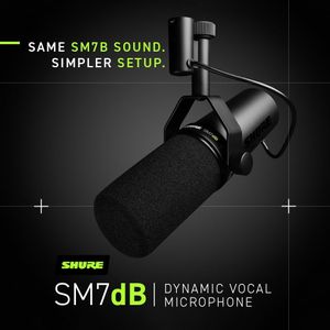 Shure SM7dB Dynamic Microphone – Black