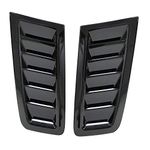 GSRECY For Focus RS ST MK2 style ABS plastic bonnet vents Hood Trim (Gloss Black)